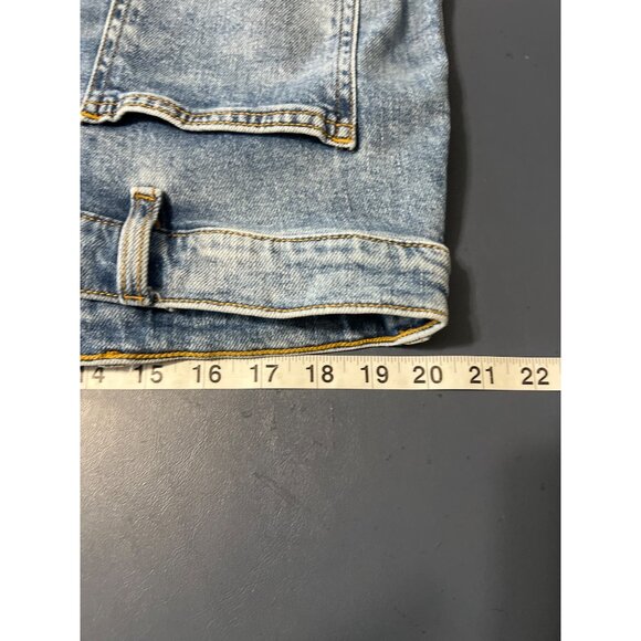 Lands End Womens Denim Capri Jeans Size 18W Relaxed Fit Mid Rise Stretch - Picture 7 of 16